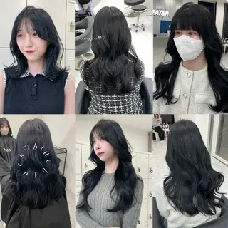 セミロング MOE 福岡韓国ヘア✧︎のヘアスタイル