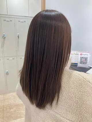 ロング カラー 野村 さなみ✨ぱっつんボブのヘアスタイル
