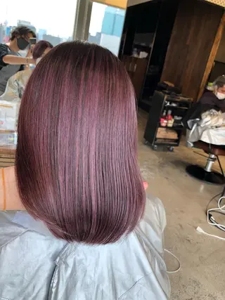 カラー 顔まわりの神様✨ 透明感カラー藤嶋秀幸のヘアスタイル