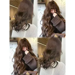 ミディアム カラー link by urban.所属・名駅/透明感カラー/ 艶髪/hinanoのヘアスタイル