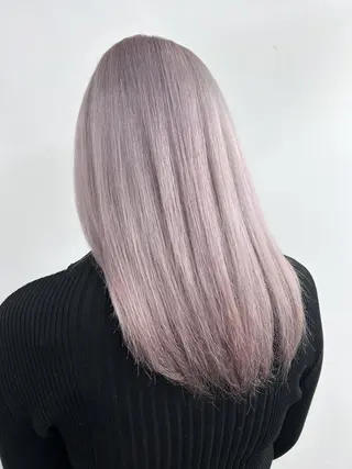 ミディアム カラー alpha. カラーエクステ下妻のヘアスタイル