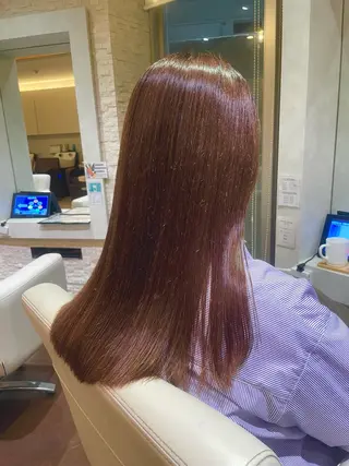 セミロング カラー 中山 奈津希のヘアスタイル
