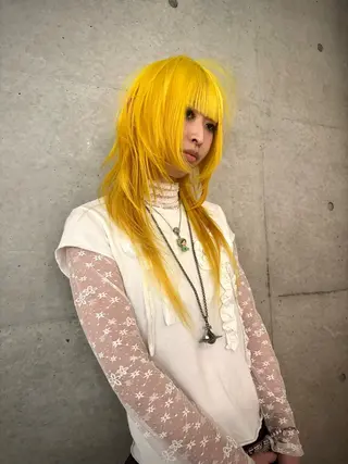 ロング カラー デザインカラー⭐︎★ 🐆hyo🐆のヘアスタイル