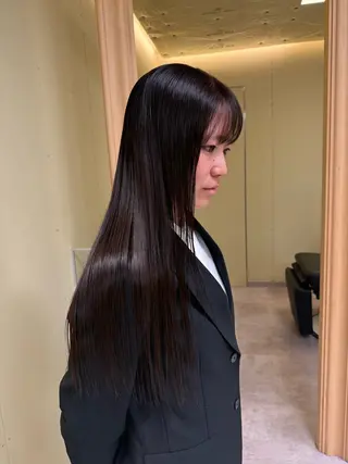 ロング 伶風/ボブ/ ヘーゼルベージュのヘアスタイル