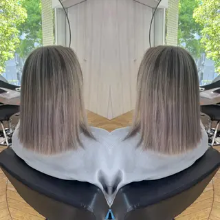 ミディアム カラー ☻モエカ/ハイトーン アレンジ☻のヘアスタイル