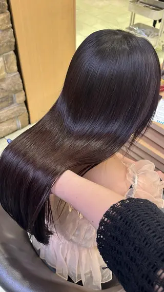 ロング カラー waka❤️✨ レイヤーボブ/ネイルのヘアスタイル