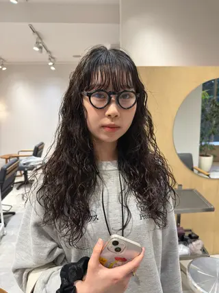 ロング パーマ パーマ/ボブ /レイヤー チヒロのヘアスタイル