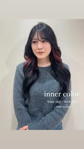 ロング カラー ワンホン×髪質改善 つのーか🩶‪🫧のヘアスタイル