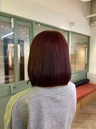 カラー ベージュ/ダブルカラ ー/新潟駅/青柳萌果のヘアスタイル