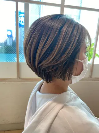 ショート 顔周り/くびれヘア 韓国ヘア💕風間るなのヘアスタイル