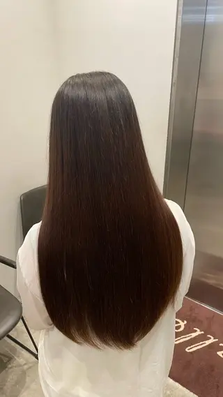 ロング メンズパーマ✨️/ 縮毛カラー🫧あきはのヘアスタイル