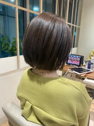 ショート カラー 顔周り/くびれヘア 韓国ヘア💕風間るなのヘアスタイル