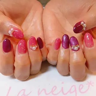 ネイル La neige* yuki 🥯🍑のネイルデザイン