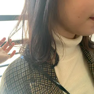 ミディアム カラー chouette/ 根本優希のヘアスタイル