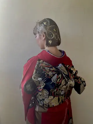 ヘアアレンジ ルプラボウ/日野 /ショート/レイヤーのヘアスタイル