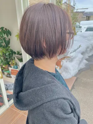 ショート カラー 鶴岡で縮毛矯正なら お任せ！ハヤシナオミのヘアスタイル