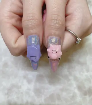 ロング JNA認定講師🌸 RIEのネイルデザイン