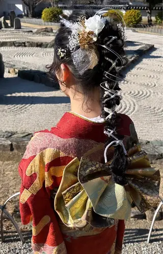 ロング ヘアアレンジ 吉野 華乃のヘアスタイル