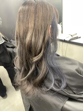 ロング カラー &chaLme   心斎橋所属・emi/髪質改善/ 韓国風/艶カラーのヘアスタイル