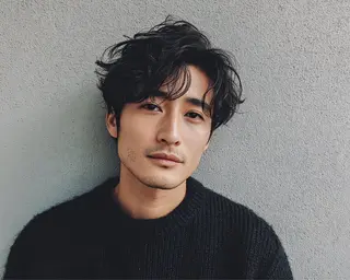 ショート パーマ メンズ ツイスパ/波巻き対応 メンズ特化　石川愛理のヘアスタイル