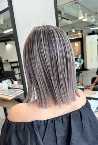 ミディアム カラー 難波ブリーチカラー 伊藤洋輝のヘアスタイル