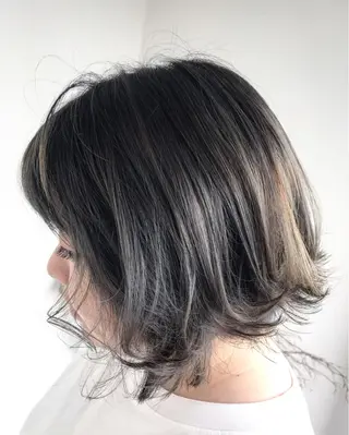 ミディアム 大嶋 宏隆のヘアスタイル