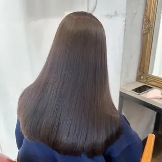 セミロング カラー 🌈艶髪縮毛矯正🌈 岡野美典のヘアスタイル