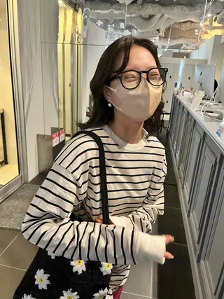 ミディアム カラー ショート/パーマ/ カラー/FUKOのヘアスタイル