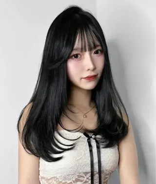 ロング SALOWIN銀座一丁目所属・透明感カラー/レイヤ ーカット🤍miyuのヘアスタイル