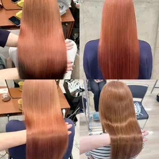 カラー 立川ブリーチ ピンク宮崎のヘアスタイル