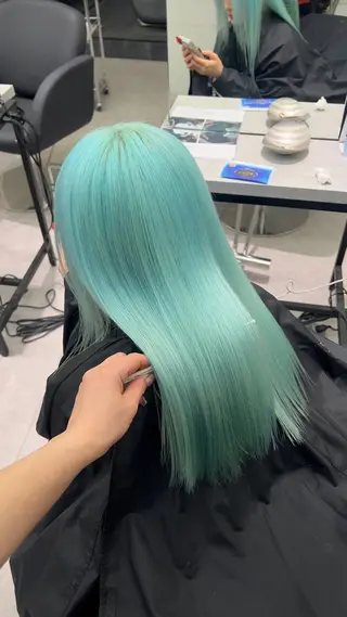 ロング カラー PELE 渋谷所属・渋谷ハイトーン/ エクステ/さきののヘアスタイル