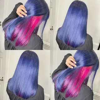 セミロング カラー ヘアアレンジ ブリーチ/ヘアケア 🪞TAKUMA🪞のヘアスタイル