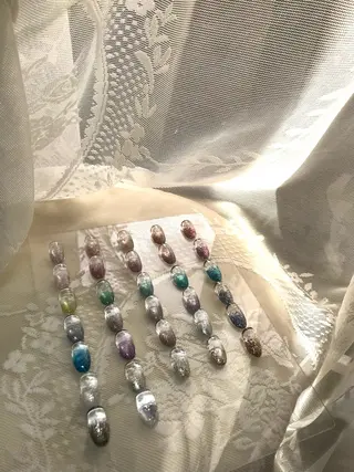 ネイル Shis_🦄shi 韓国風キラキラネイルのネイルデザイン