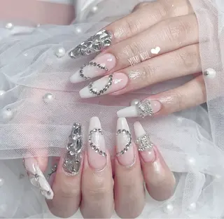 ネイル 𝐲𝐮𝐦𝐢🎀 長さ出しデザイン専門のネイルデザイン