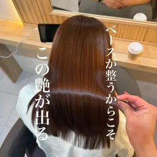 セミロング attrait南堀江所属・KAISEI髪質改善 /縮毛矯正のヘアスタイル