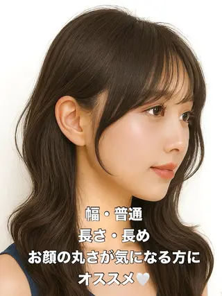 セミロング 映える顔まわり/前髪 特化 💗 ユキマのヘアスタイル