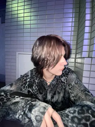 カラー ヘアアレンジ メンズ メンズウルフ🐺♡ ブリーチ♡ヘアメ🎀のヘアスタイル