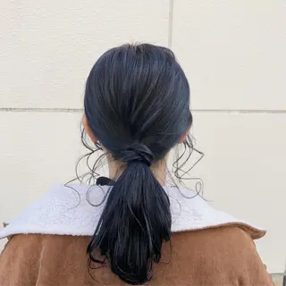 ミディアム カラー ヘアアレンジ 高橋 みく/ minim 暖色のヘアスタイル