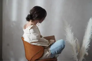 セミロング ヘアアレンジ HAIR MAKE SALON new  me所属・ヘアメイク new meのヘアスタイル