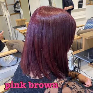 ミディアム カラー 南上 野々佳のヘアスタイル