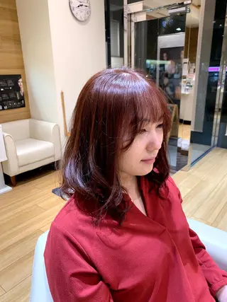 ミディアム カラー 全国1位🥇世界5位 小野田　礼花のヘアスタイル