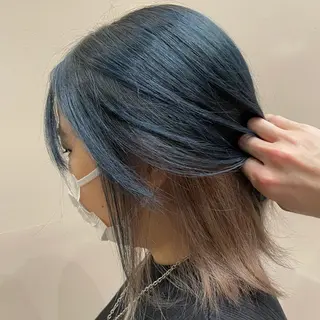 ミディアム カラー 大山 透輝のヘアスタイル