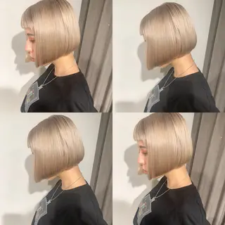ミディアム カラー ✨艶ブリーチカラー ✨四ノ宮裕己のヘアスタイル