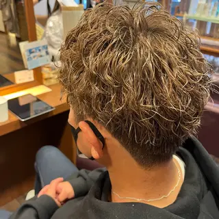 パーマ メンズ ふるはし みなのヘアスタイル