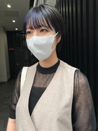 ショート カラー THE DAY所属・AKI HASHIMOTOのヘアスタイル