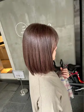 セミロング カラー 脱白髪染め❕白髪 ぼかし特化🌟ヨコタのヘアスタイル