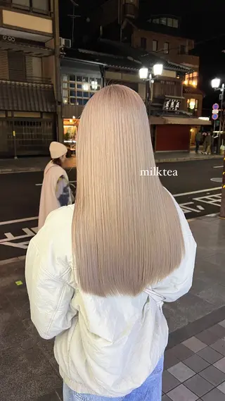 ロング カラー CYAN 京都駅前店（シアン）所属・🩷  ayaka 🩷のヘアスタイル