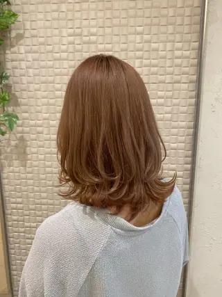 ミディアム カラー ヘアアレンジ 新宿メンズパーマ ヨモギダのヘアスタイル