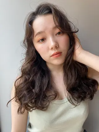 ロング カラー ヘアアレンジ ナカジ🌸ロブ/ボブ /前髪🌸のヘアスタイル