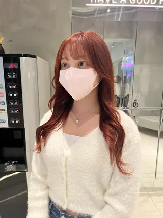 カラー 韓国ヘア/耳ツボジュ エリー♡ayumuのヘアスタイル